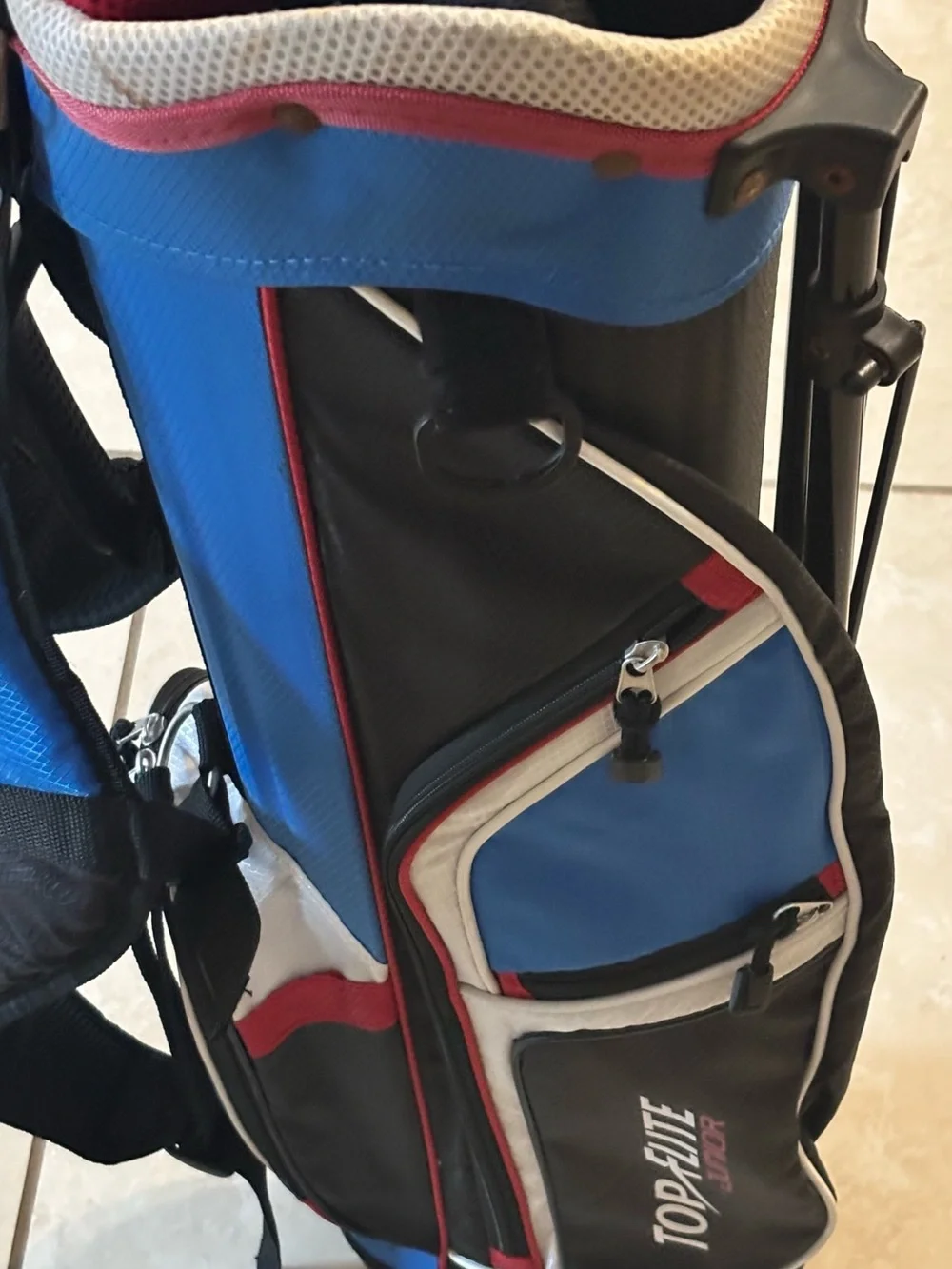Blue Carry Golf Bag with Stand